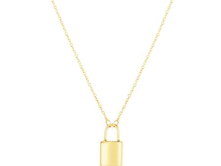 14K Lock Necklace Supply