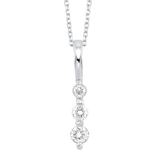 Diamond Three Stone Pendant Discount