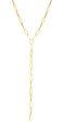 14K Lariat Paperclip Y-Necklace Online Sale