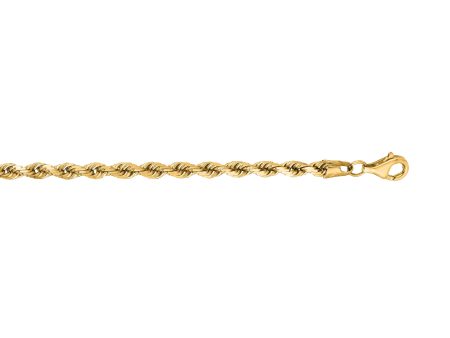 14K Gold 4mm Diamond Cut Royal Rope Chain Online Hot Sale