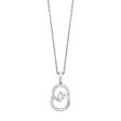 Diamond Double Circle Necklace Online Sale