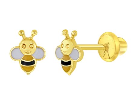 14k Honey Bee Children s Screw Back Earrings Sale