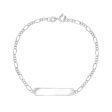 Children s Sterling Silver Figaro ID Bracelet For Sale