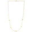 14K Heart Station Necklace Hot on Sale