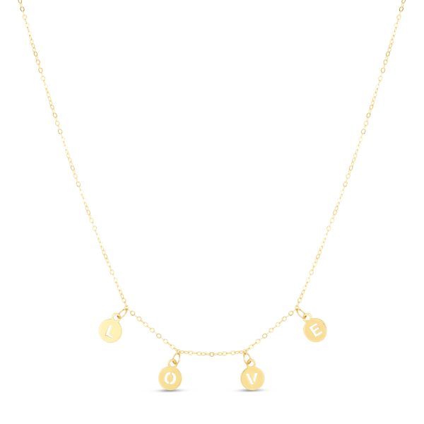 14K   Love   Necklace Online now