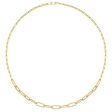 14k Diamond Paperclip Chain Necklace Online Hot Sale