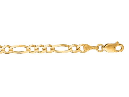 14K Gold 7   3.8mm Figaro Chain Hot on Sale