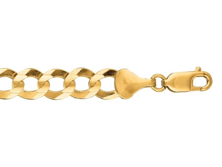 14K Gold 20   8.2mm Comfort Curb Chain For Cheap