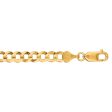 14K Gold 5.7mm Comfort Curb Chain Hot on Sale