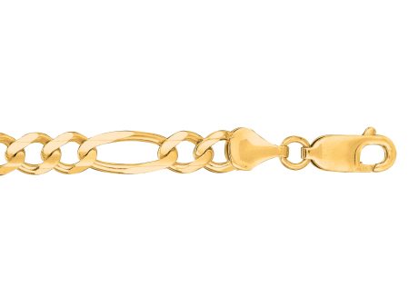 14K Gold 6mm Figaro Chain For Cheap