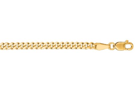 14K Gold 2.8mm Gourmette Chain Supply