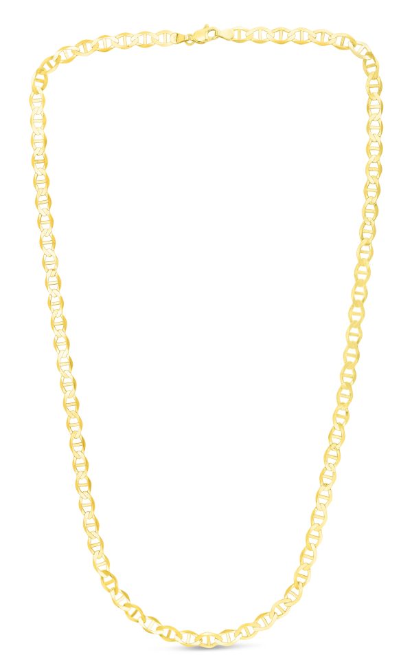 14K Gold 5.5mm Mariner Chain Discount