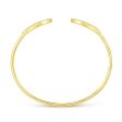 14K Yellow Gold Diamond & Black Mother of Pearl Bangle Cheap