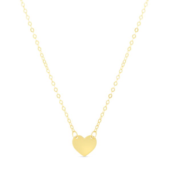 14K Yellow Mini Heart Pendant Online Hot Sale