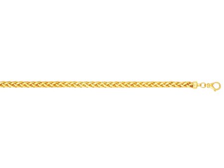 14K Gold 4mm Diamond Cut Round Franco Chain For Discount