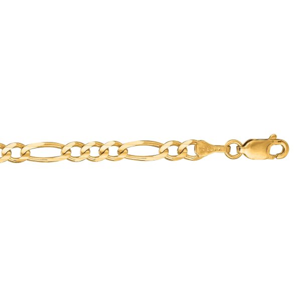 14K Gold 8   3.8mm Figaro Chain For Sale