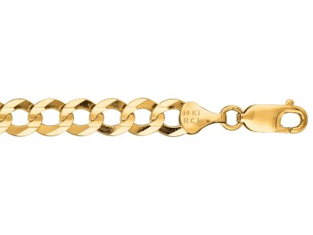 14K Gold 7mm Comfort Curb Chain Supply