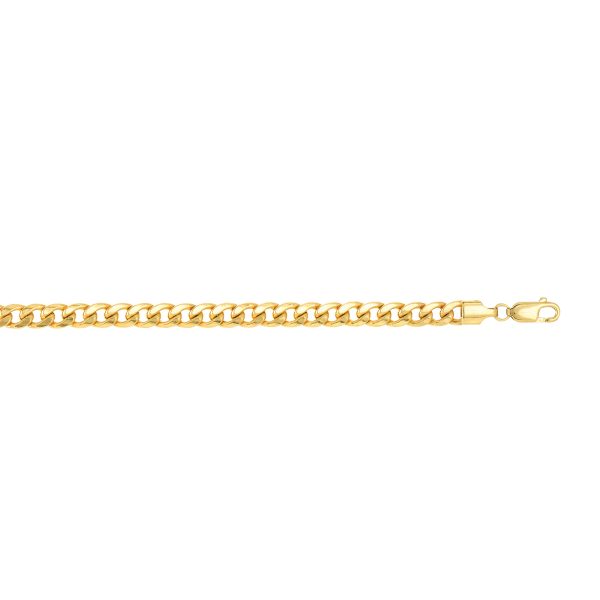 14K Gold 5.5mm Semi-Solid Miami Cuban on Sale