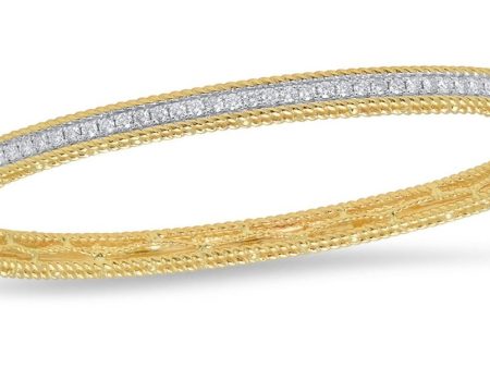 .83cttw Diamond Fashion Beaded bangle bracelet in 14k Rose Gold Online Hot Sale