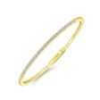 14K Yellow Gold Diamond Bangle Cheap