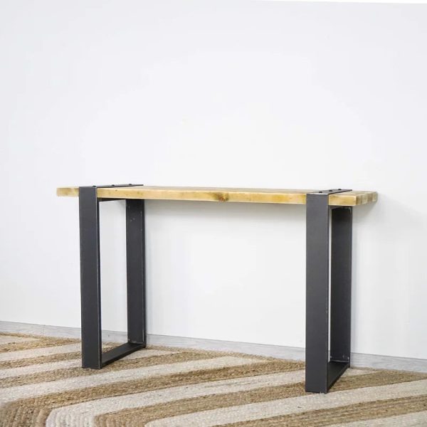 Silas Solid Wood Top Console Table Online Hot Sale