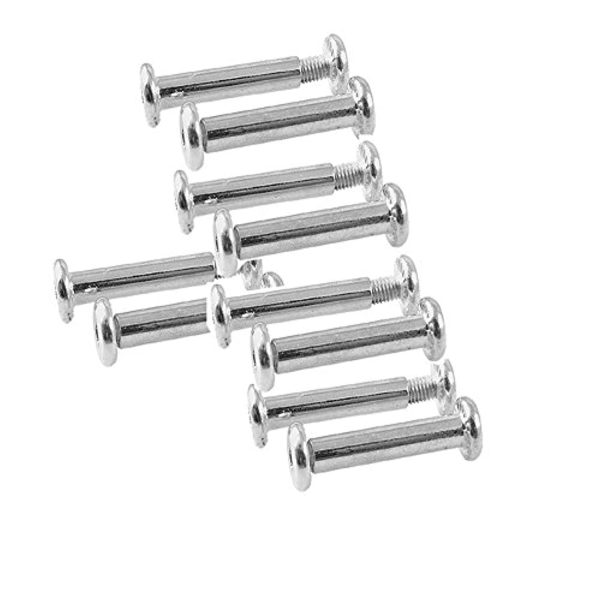 Aketek Inline Skate Wheel 15 64  Shaft Hex Socket Screw (10XSilver) For Cheap