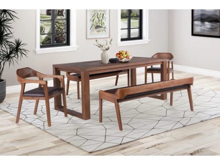 5 - Piece Extendable Solid Wood Trestle Dining Set Online