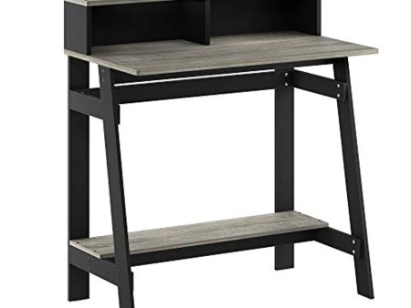 NOKEZM Simplistic A Frame Computer Desk, Black French Oak Grey, 31. 6 (W) x 35. 6 (H) x 16. 50 (D) Inches Online Hot Sale