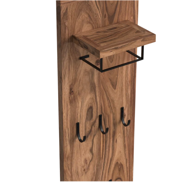 Viveca  Solid Wood Wall 5 - Hook Wall Mounted Coat Rack Online now