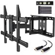 PERLESMITH TV Wall Mount Full Motion Bracket for Most 37-75 inch LED LCD OLED 4K Flat Curved TV Swivel Dual Articulating Arms Extension Rotation Tilt Max VESA 600x400 Supports TVs up to 132lbs, PSLF7 Supply