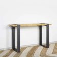 Silas Solid Wood Top Console Table Online Hot Sale