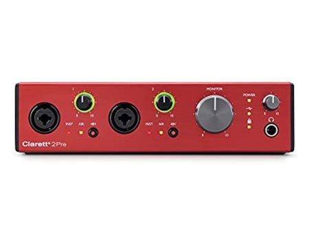 Focusrite Clarett+ 2Pre 18-in   20-Out USB Audio Interface Supply