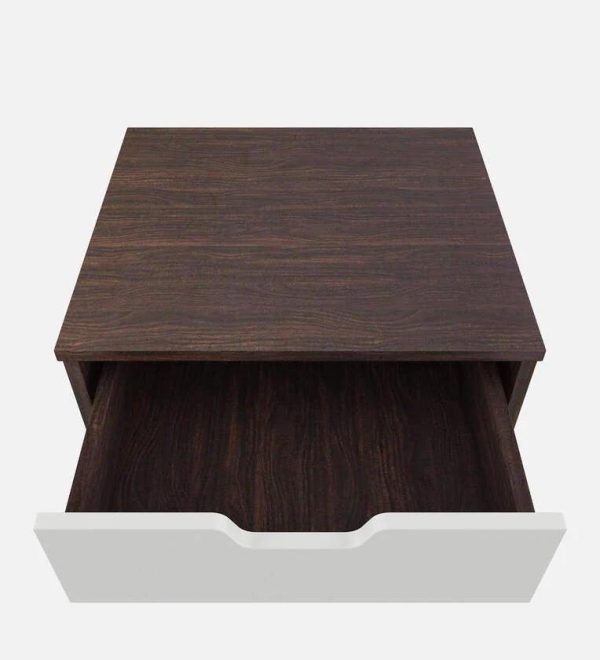 Bed Side Table with Drawer in Choco Walnut Finish Fashion