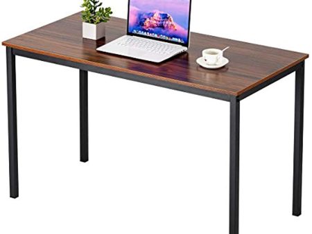 BAOLEJIA 47.25  Home Office Desk Sturdy Computer Desk Modern Simple Style Working Table, Sturdy Writing Desk Study Table Workstation - Dark Brown For Sale