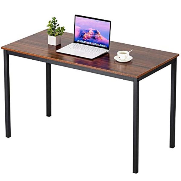 BAOLEJIA 47.25  Home Office Desk Sturdy Computer Desk Modern Simple Style Working Table, Sturdy Writing Desk Study Table Workstation - Dark Brown For Sale