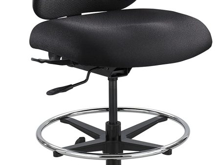 EDX Vue Mesh Extended-Height Chair 3395BL, Ergonomic, Breathable Mesh Back, black, mid-back Online Hot Sale