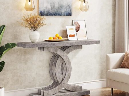 Ivan Solid Wood Top Console Table Fashion