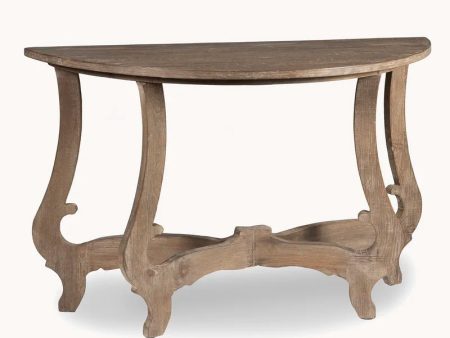 Willow Half Moon Console Table For Sale