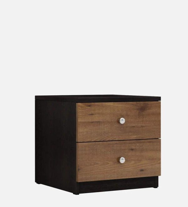 Engineered wood Bed Side Table In Knotty Wood & Wenge Finish Hot on Sale