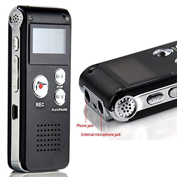 Aketek Multifunctional Rechargeable 8G 8GB 650HR Digital Audio Voice Recorder Dictaphone MP3 Player FM (12) Online