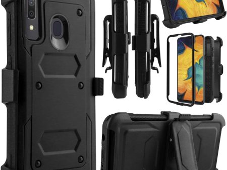 Venoro Galaxy A20 Case, Galaxy A30 Case, Galaxy A50 Case, Durable All-Round Protection Case Cover with Rotating Belt Clip and Stand for Samsung Galaxy A20 A30 A50 6.4 Inch Online now