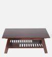 Large Coffee Table in Dark Walnut Finish Cheap