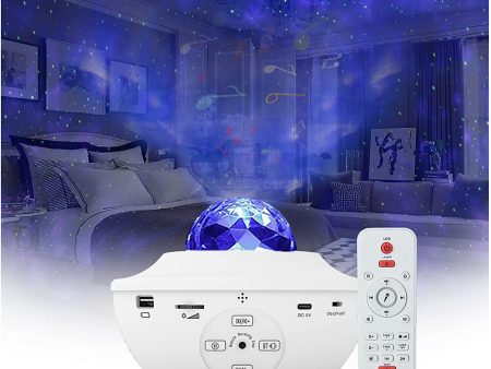 SINGOWOT Star Projector，Starry Night Light Projector for Bedroom，Sky Galaxy Projector Ocean Wave Projector Light with Remote Control & Bluetooth Music Speaker, As Gifts for Birthday Party Bedroom…… on Sale