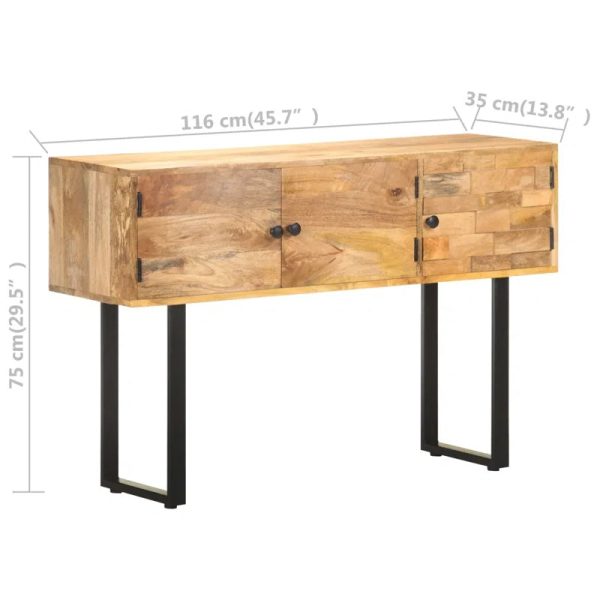 Kaito Solid Wood Top Console Table For Sale