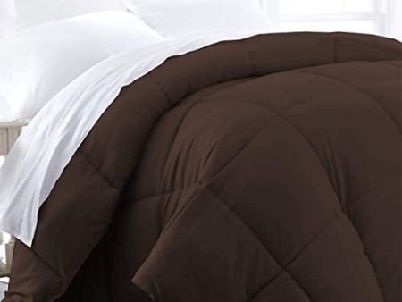 Beckham Luxury Linens  Hotel Collection Twin Twin XL Size Comforter - 1600 Series Down Alternative Home Bedding & Duvet Insert - Brown Online