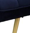 Dexter Metal Bench In Velvet Blue Colour Online