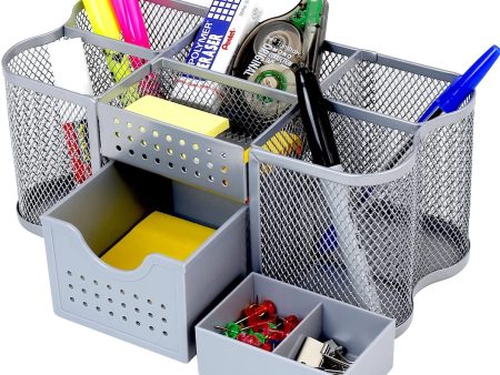 DecoBros Desk Supplies Organizer Caddy, Black Discount