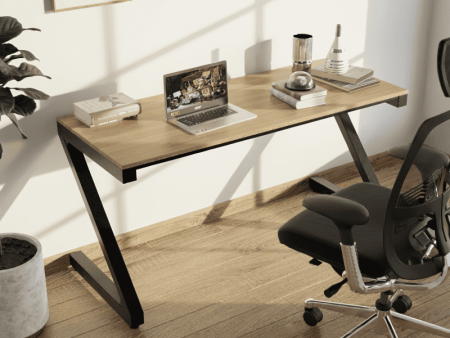 Z Type Study Table in Wenge Color Online now