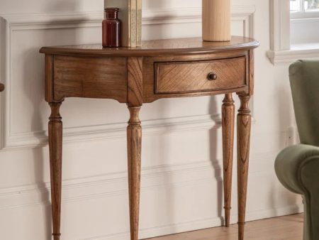 Ella Solid Wood Top Console Table For Sale