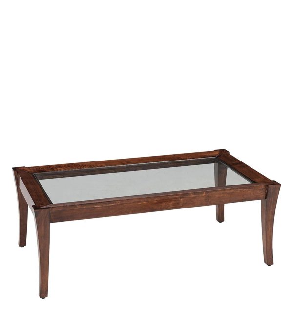 Solid Wood Coffee Table in Brown Finish Cheap